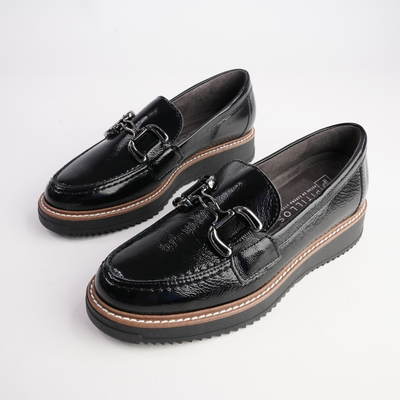 10760 Black Patent Leather Loafers