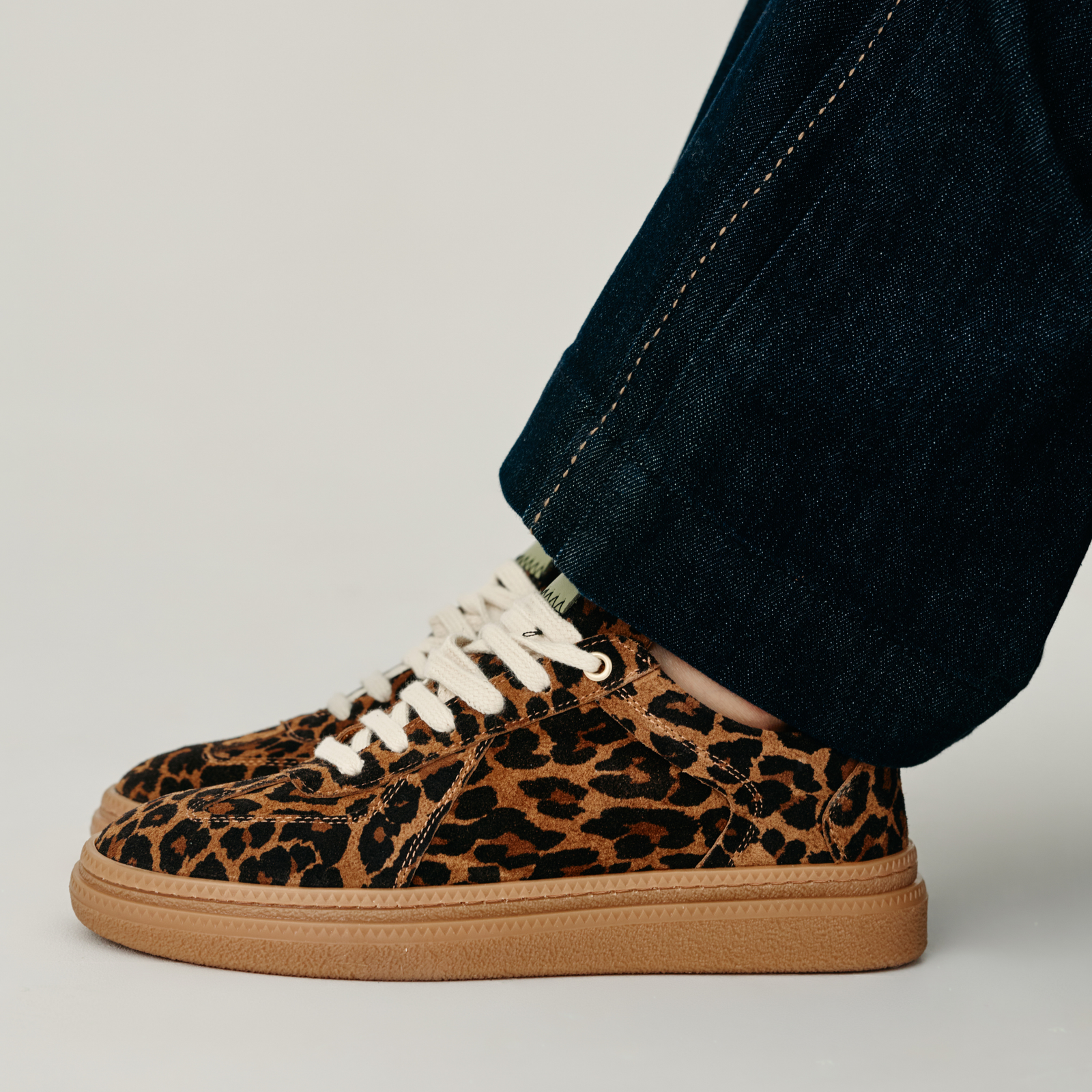 Eslyn Leopard Leather Sneakers