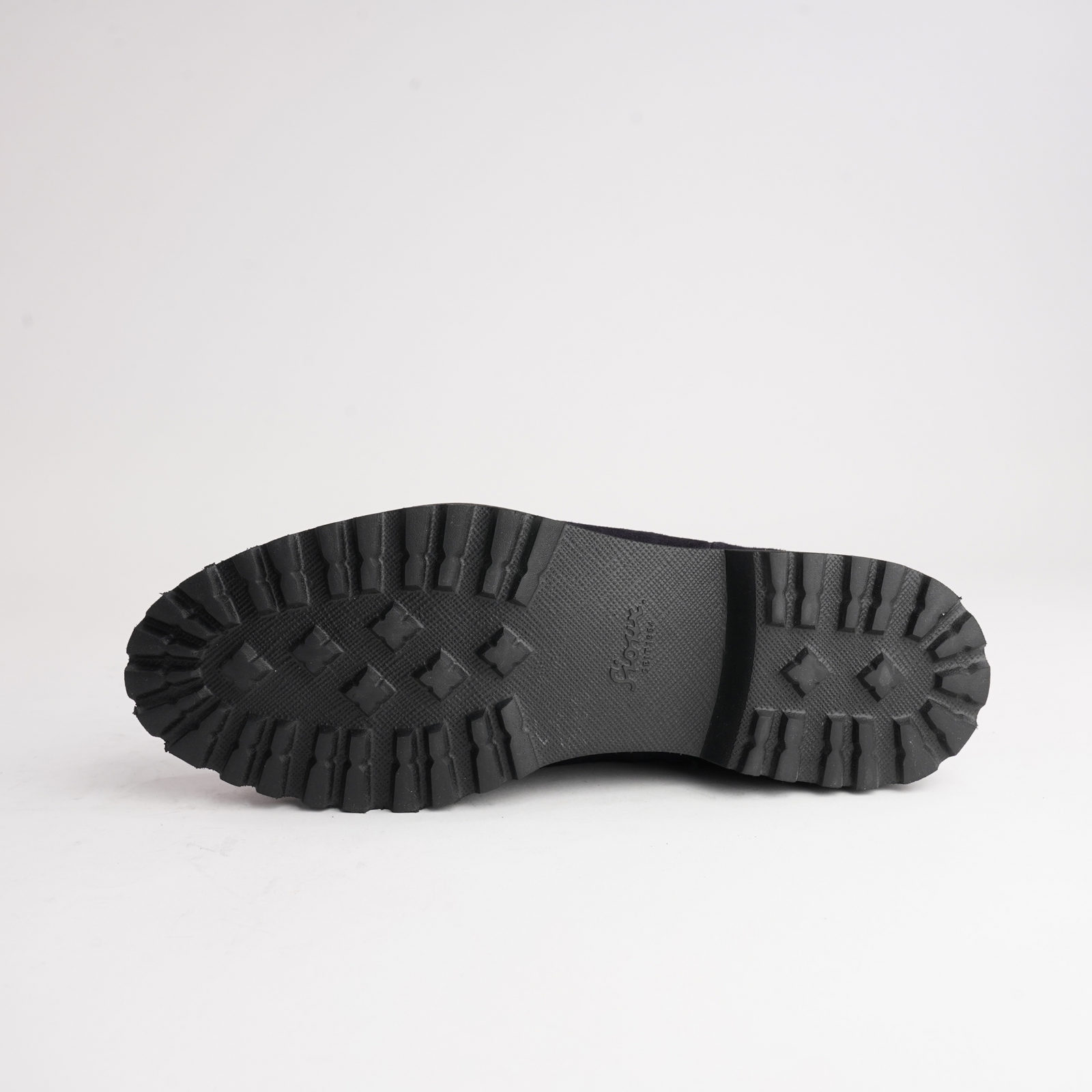 Meredith701 Navy Suede Leather Ankle Boots