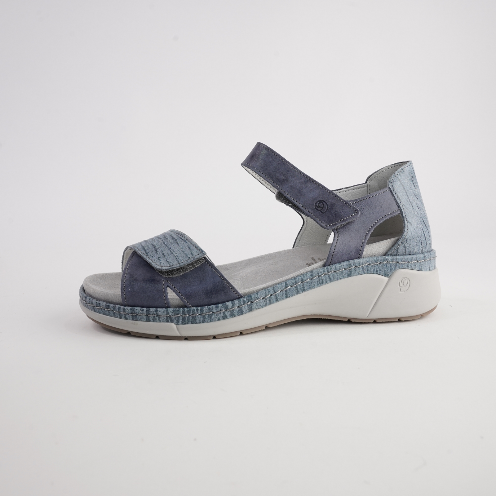 Dickens Cobalt Leather Sandals