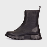 Nexa Negro Leather Ankle Boots