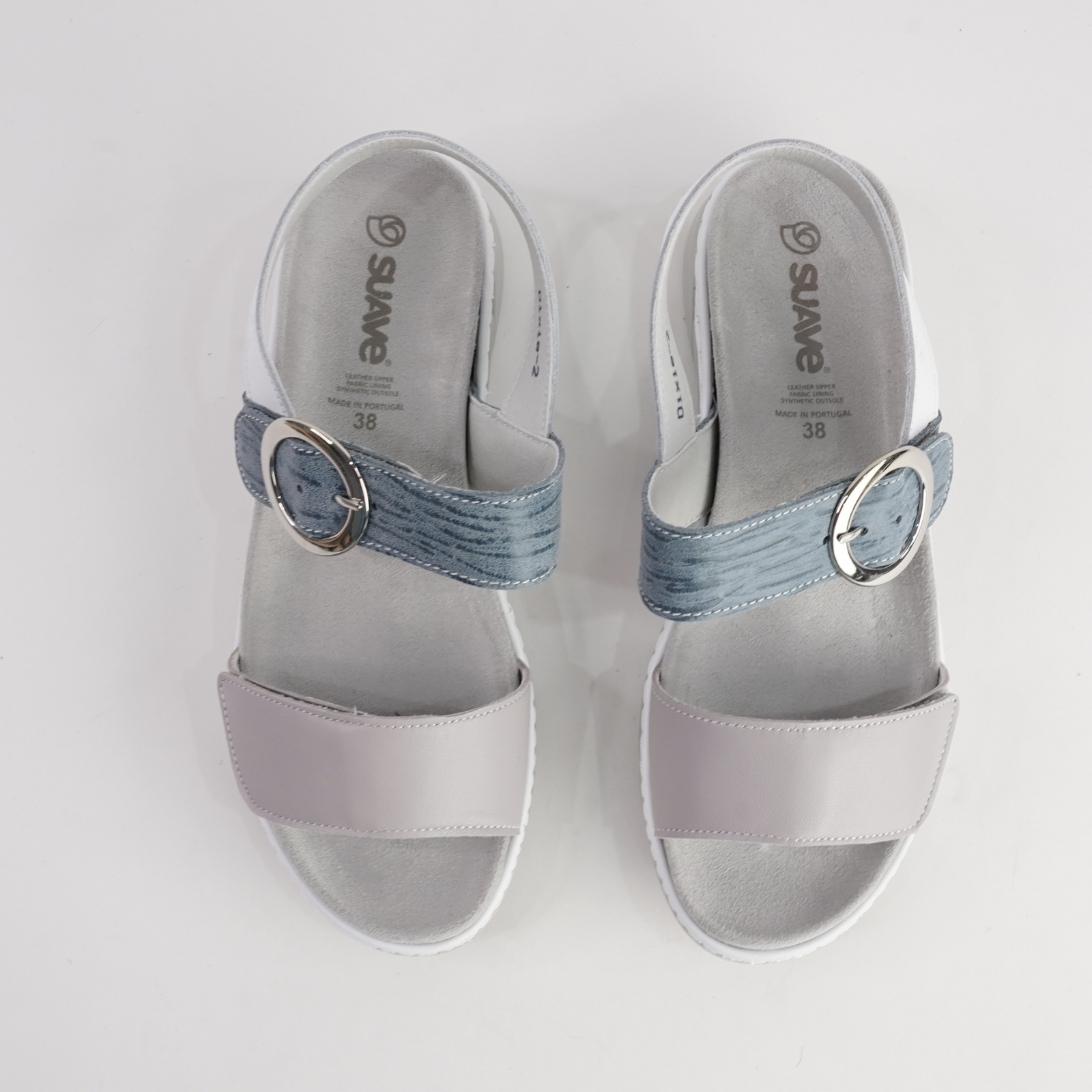 Dixie White Multi Leather Sandals