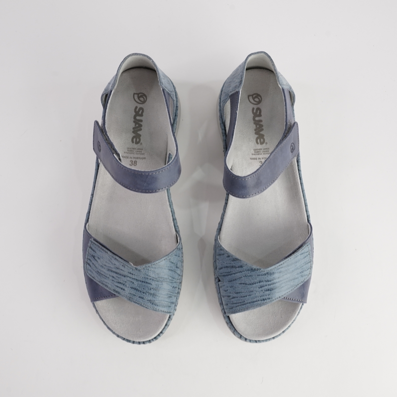 Dickens Cobalt Leather Sandals