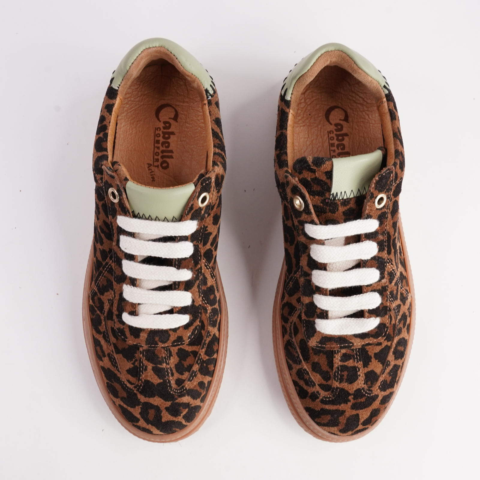 Eslyn Leopard Leather Sneakers