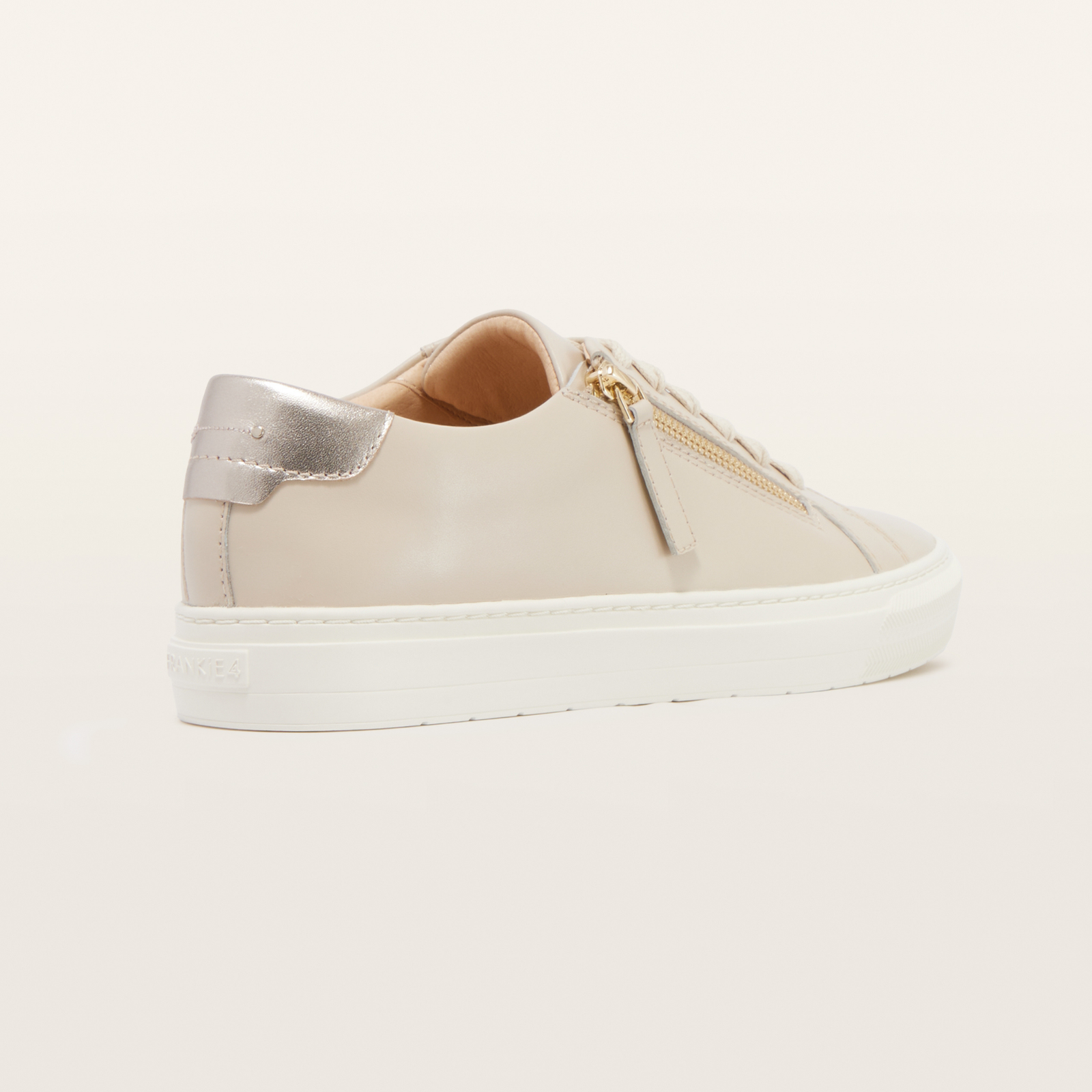 Billie Ecru Leather Sneakers