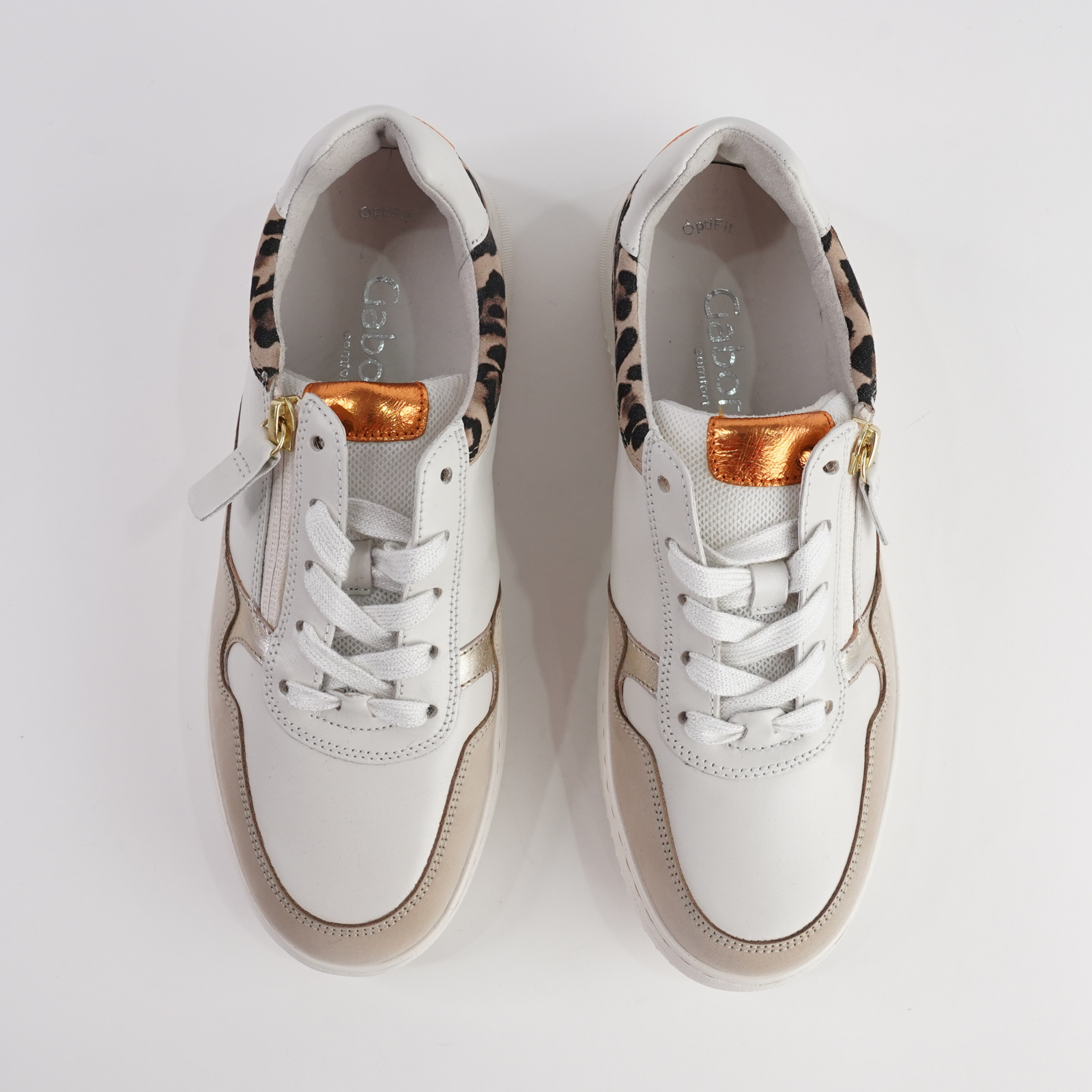 Demi Off White/ Natural Leather Sneakers