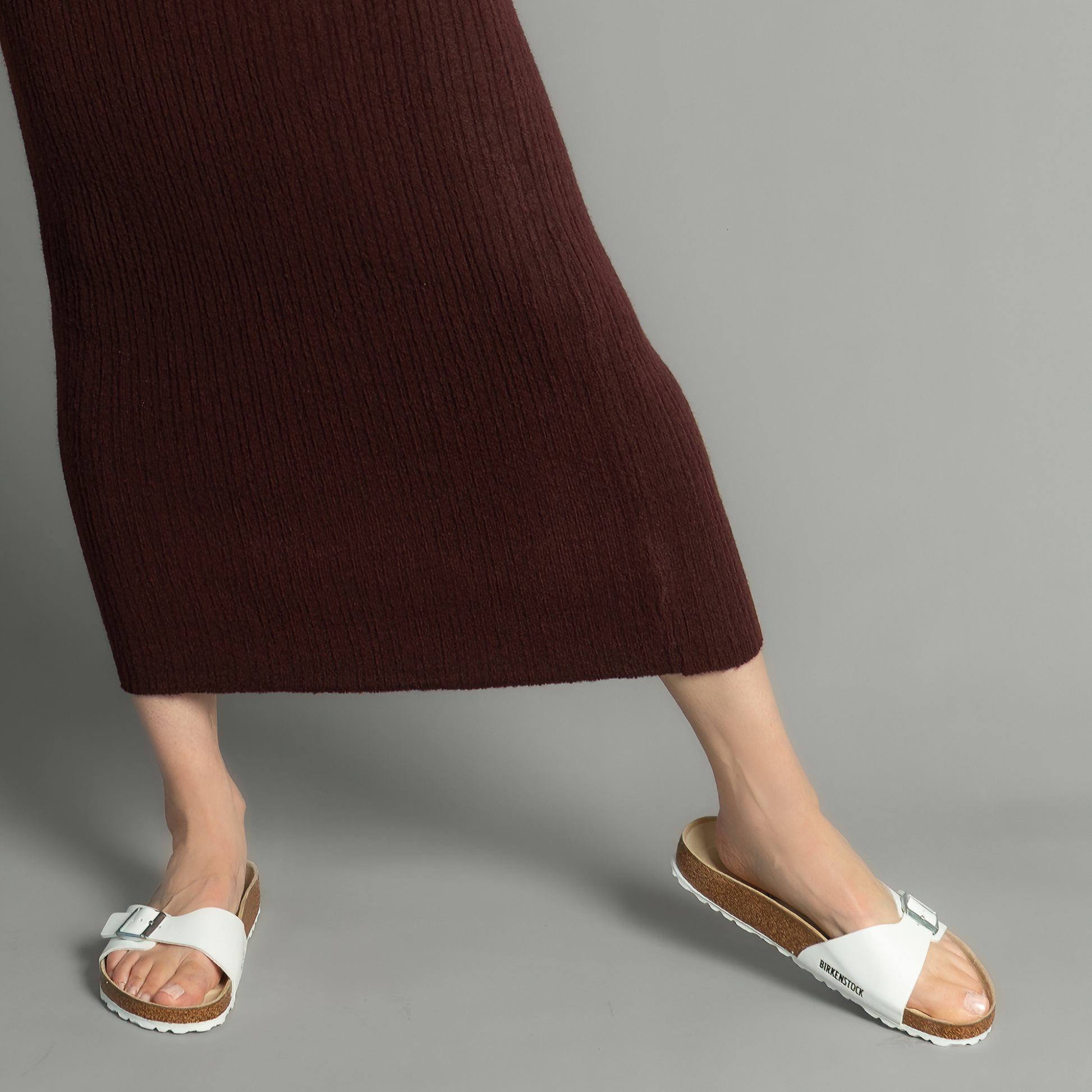 Madrid Birko-Flor White Sandals