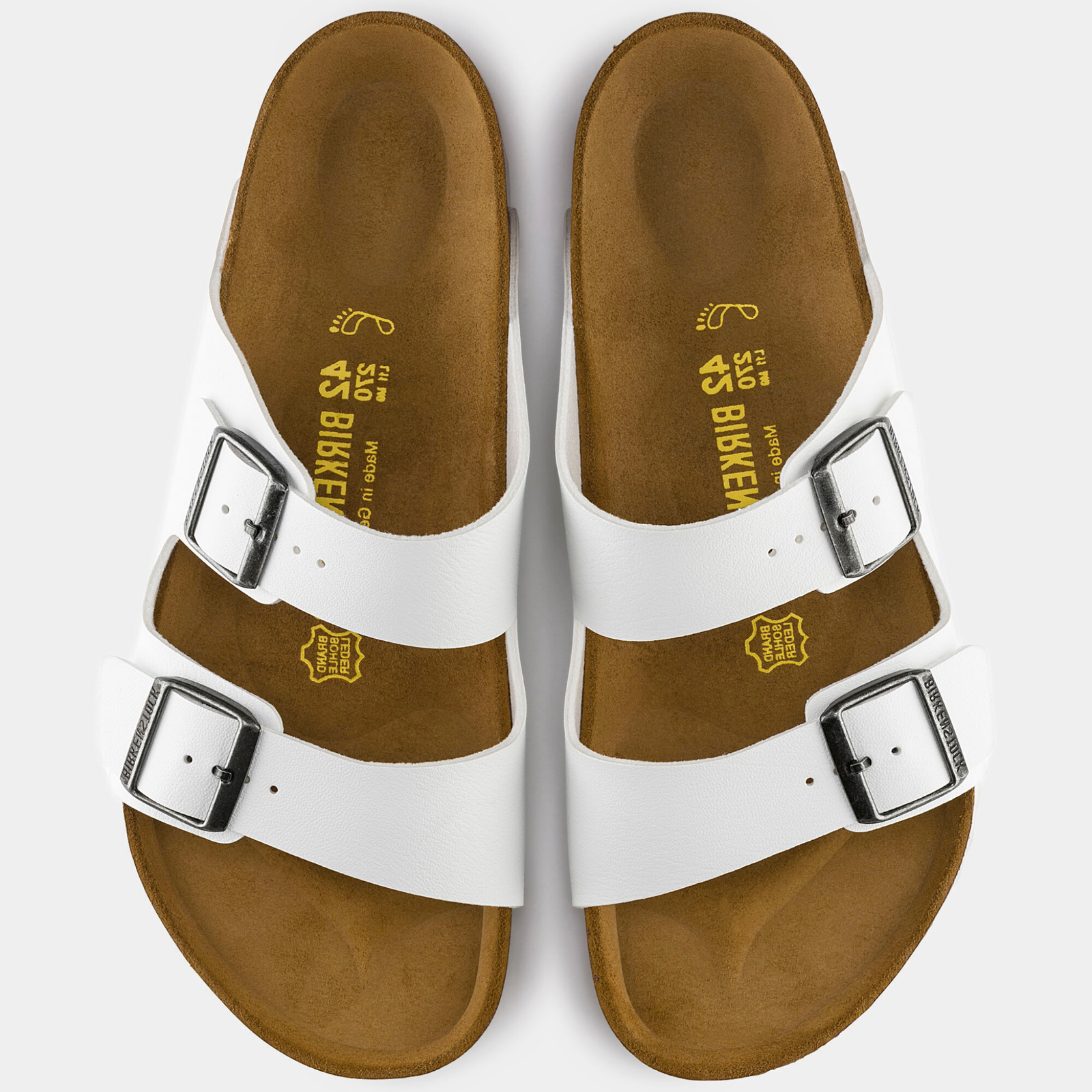 Arizona Birko-flor White Sandals