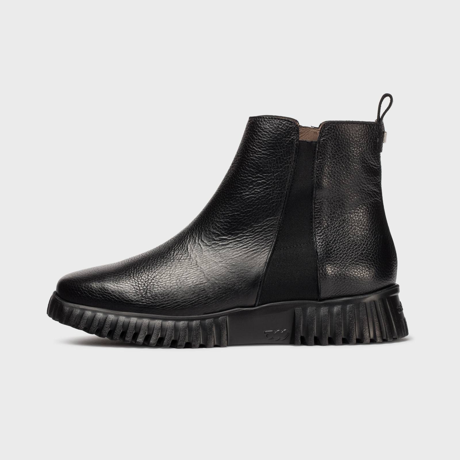 Nexon Negro Leather Ankle Boots