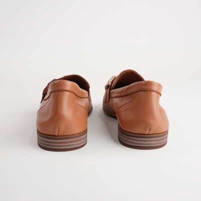Gyor Tan Leather Loafers