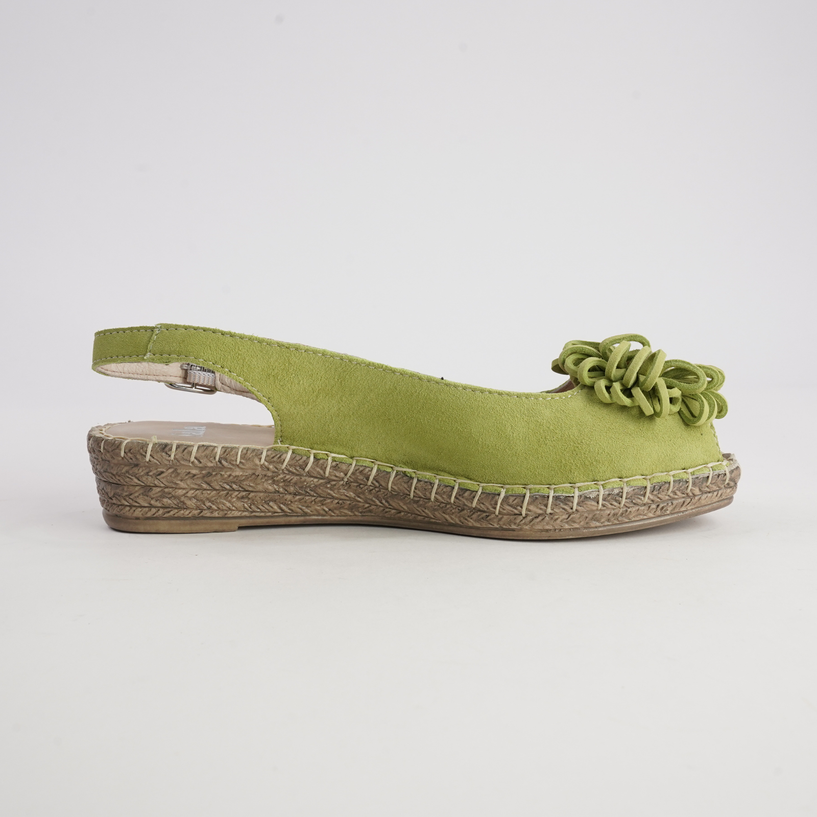 Erica Melon Suede Espadrille Wedges