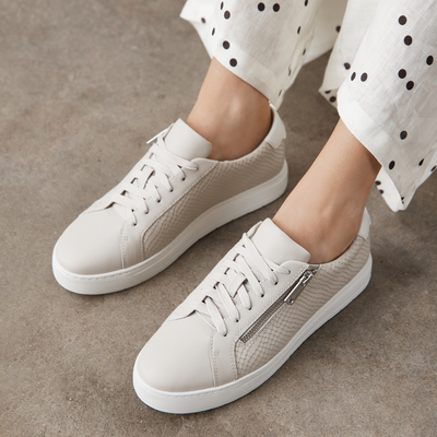 Billie II Bone Leather Sneakers
