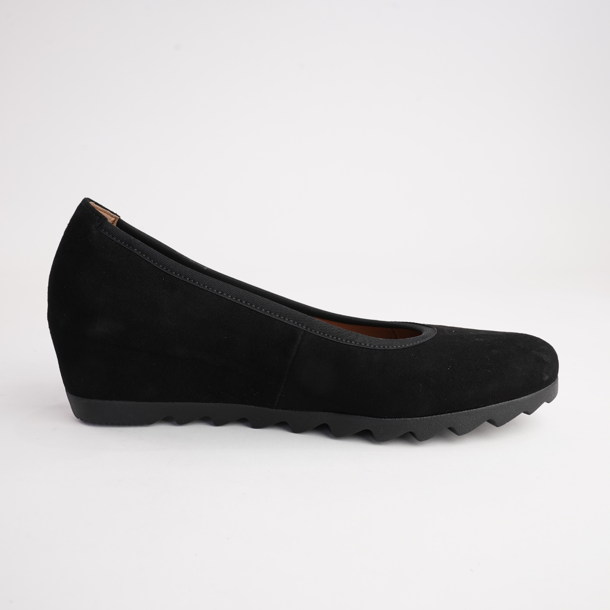 Gail Black Suede Leather Heels