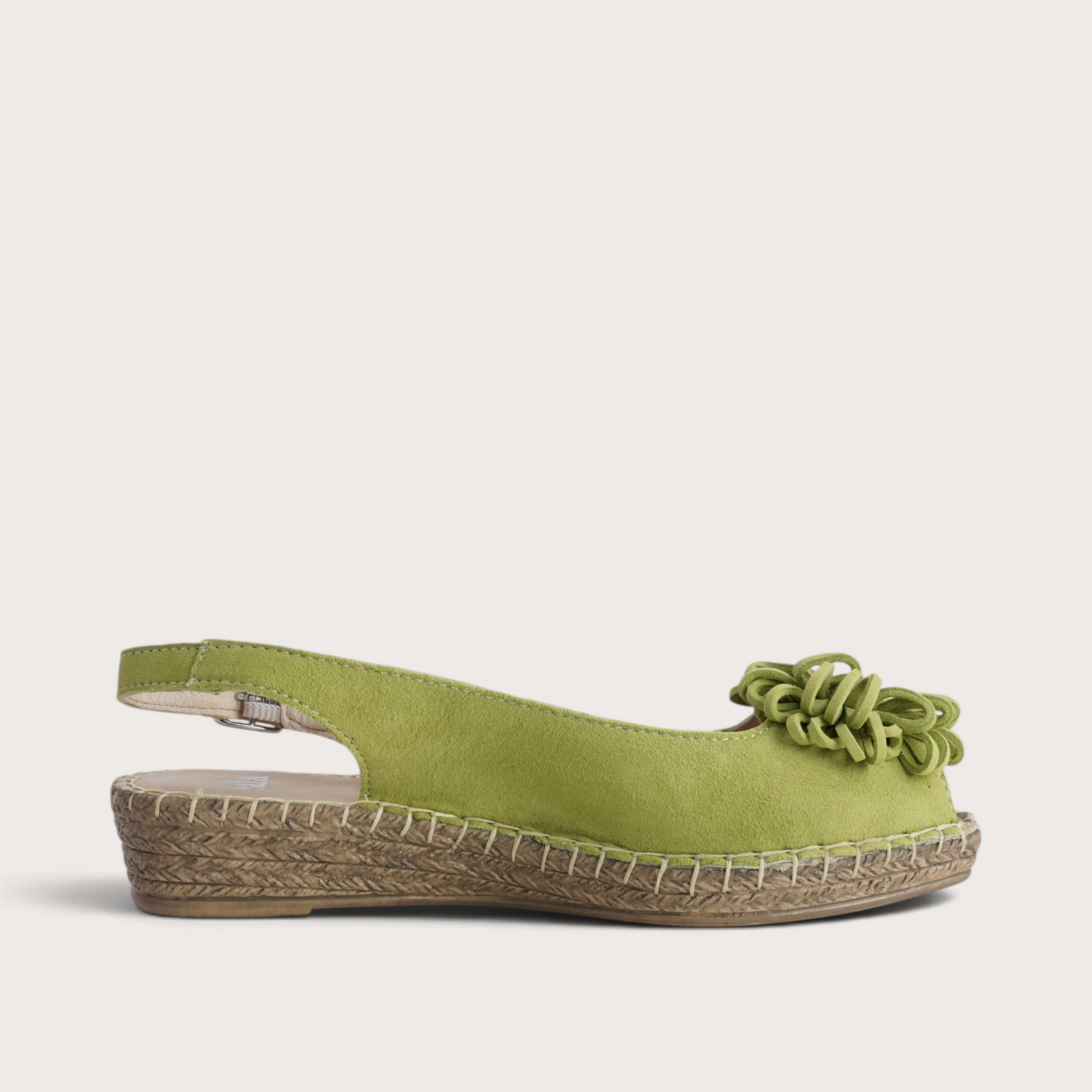 Erica Melon Suede Espadrille Wedges