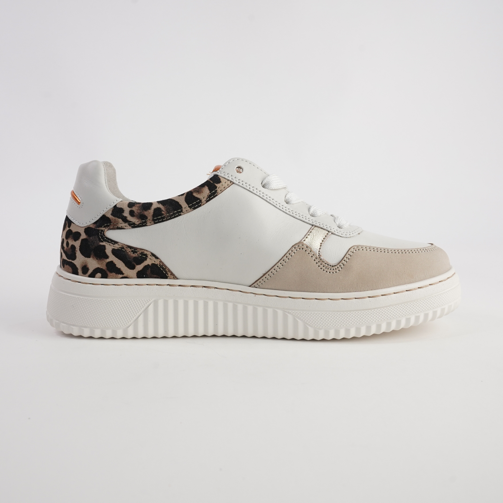 Demi Off White/ Natural Leather Sneakers