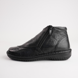 5250-27 Black Leather Ankle Boots