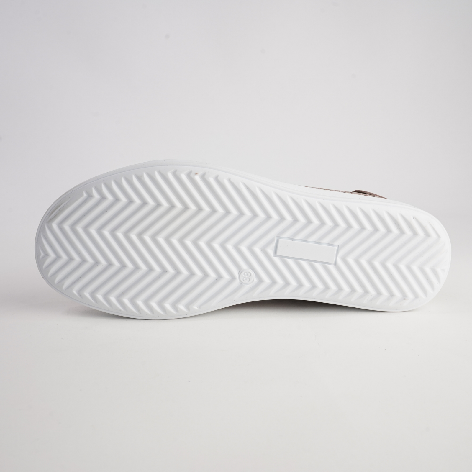 Eg17p Taupe Print Leather Sneakers