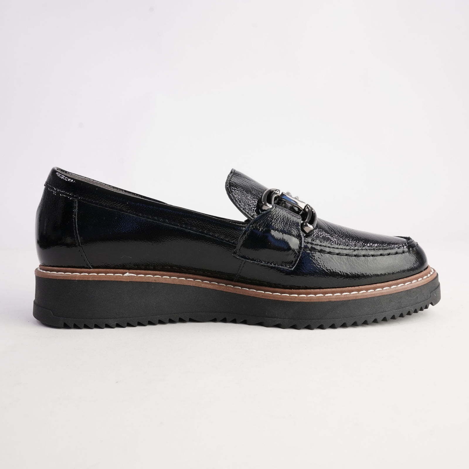 10760 Black Patent Leather Loafers