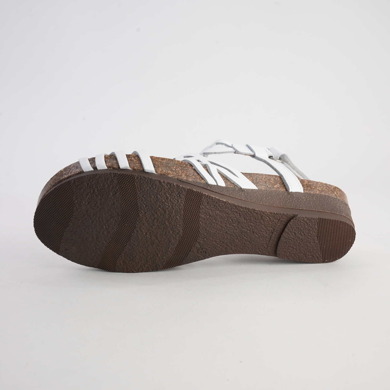 Izabel White Leather Sandals