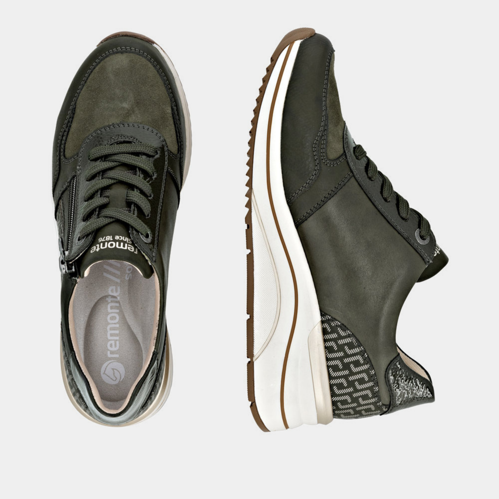 D0T16 Forest Leather Sneakers