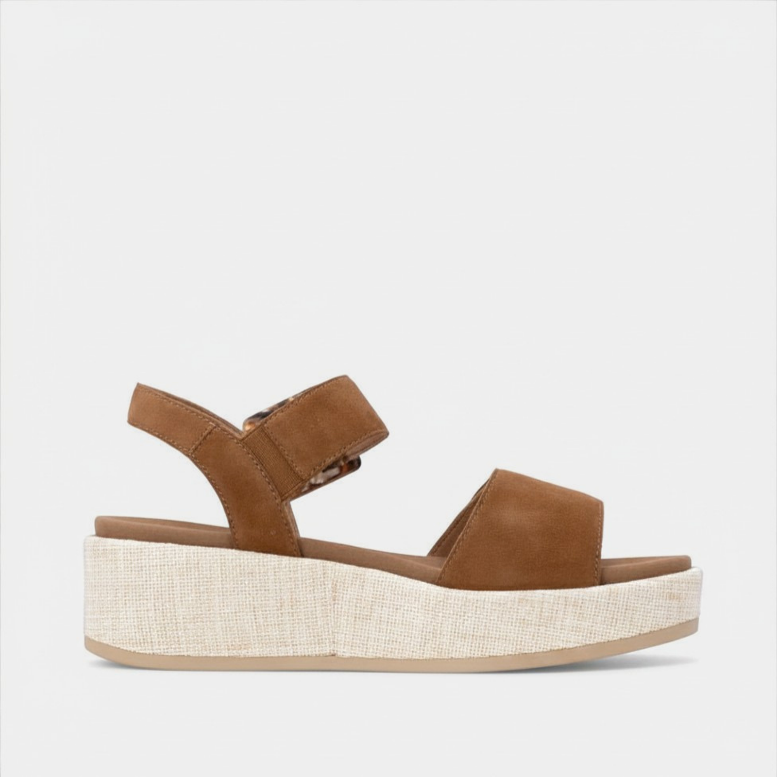 D1N54 Noccia Suede Wedge Sandals