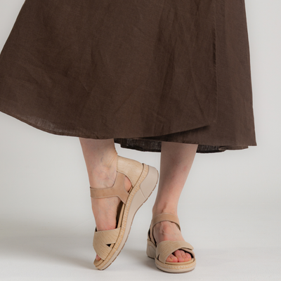 Dickens Sandy Leather Sandals