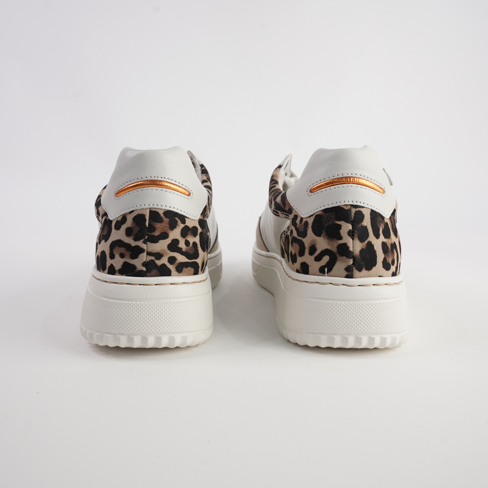 Demi Off White/ Natural Leather Sneakers