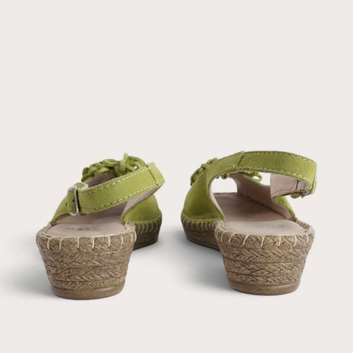 Erica Melon Suede Espadrille Wedges