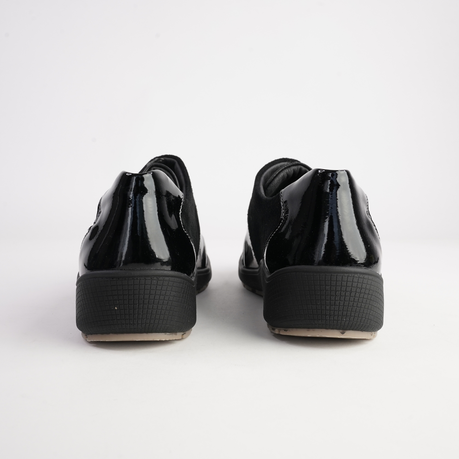 Poem Black Leather Flats