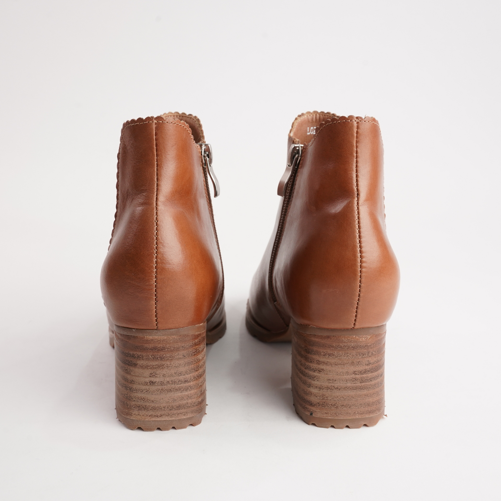 Loz Tan Leather Ankle Boots