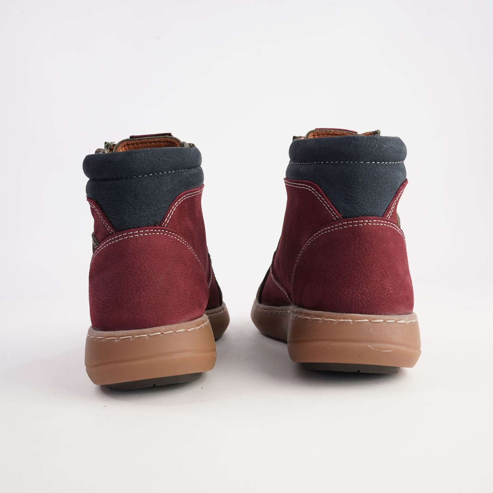 Willora Khaki Multi Nubuck Leather Ankle Boots