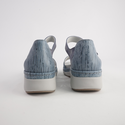 Dickens Cobalt Leather Sandals