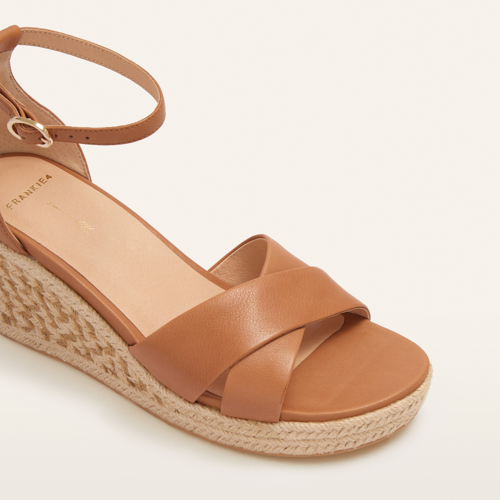 Baker Tan Leather Espadrille Wedges