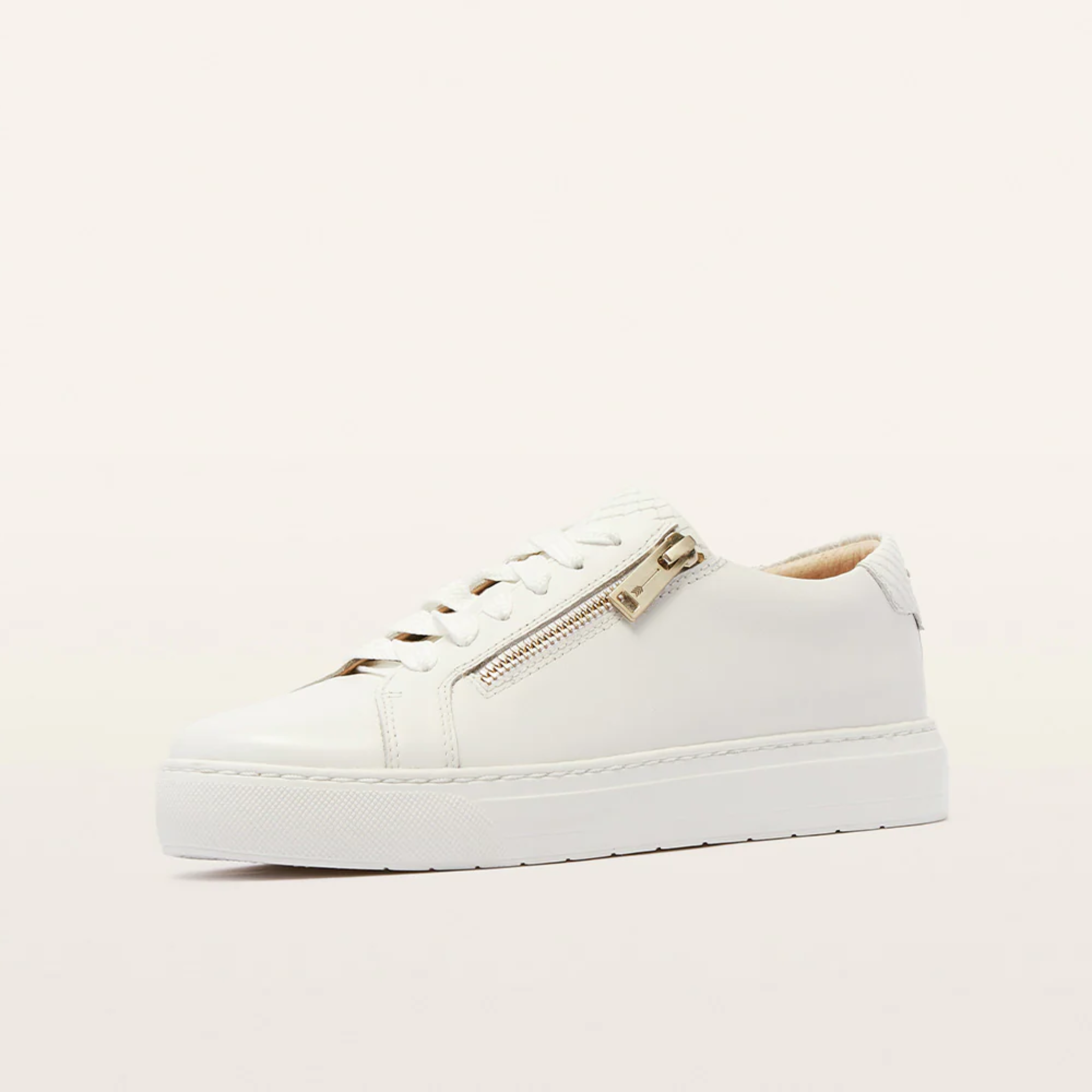 Billie II White Leather Sneakers