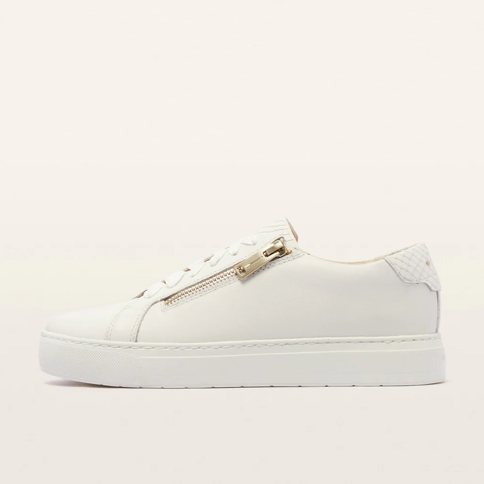 Billie II White Leather Sneakers
