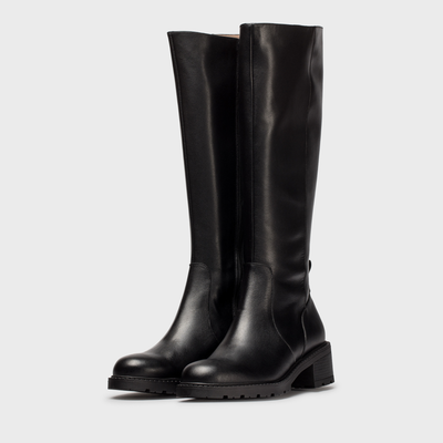 Solari Negro Knee High Boots