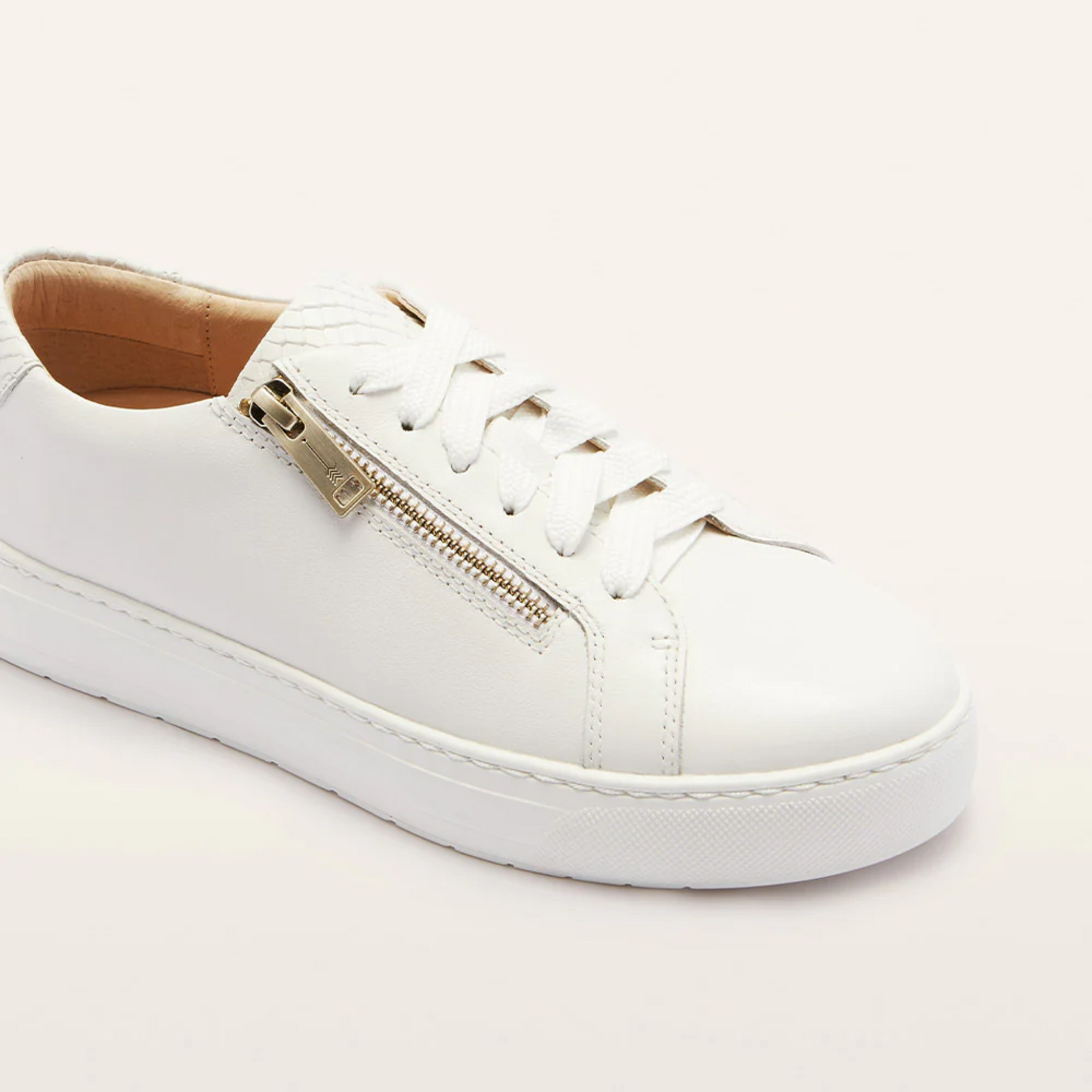 Billie II White Leather Sneakers