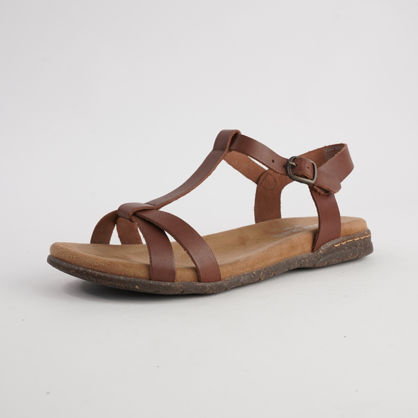 Fabricia 01 Cognac Leather Sandals