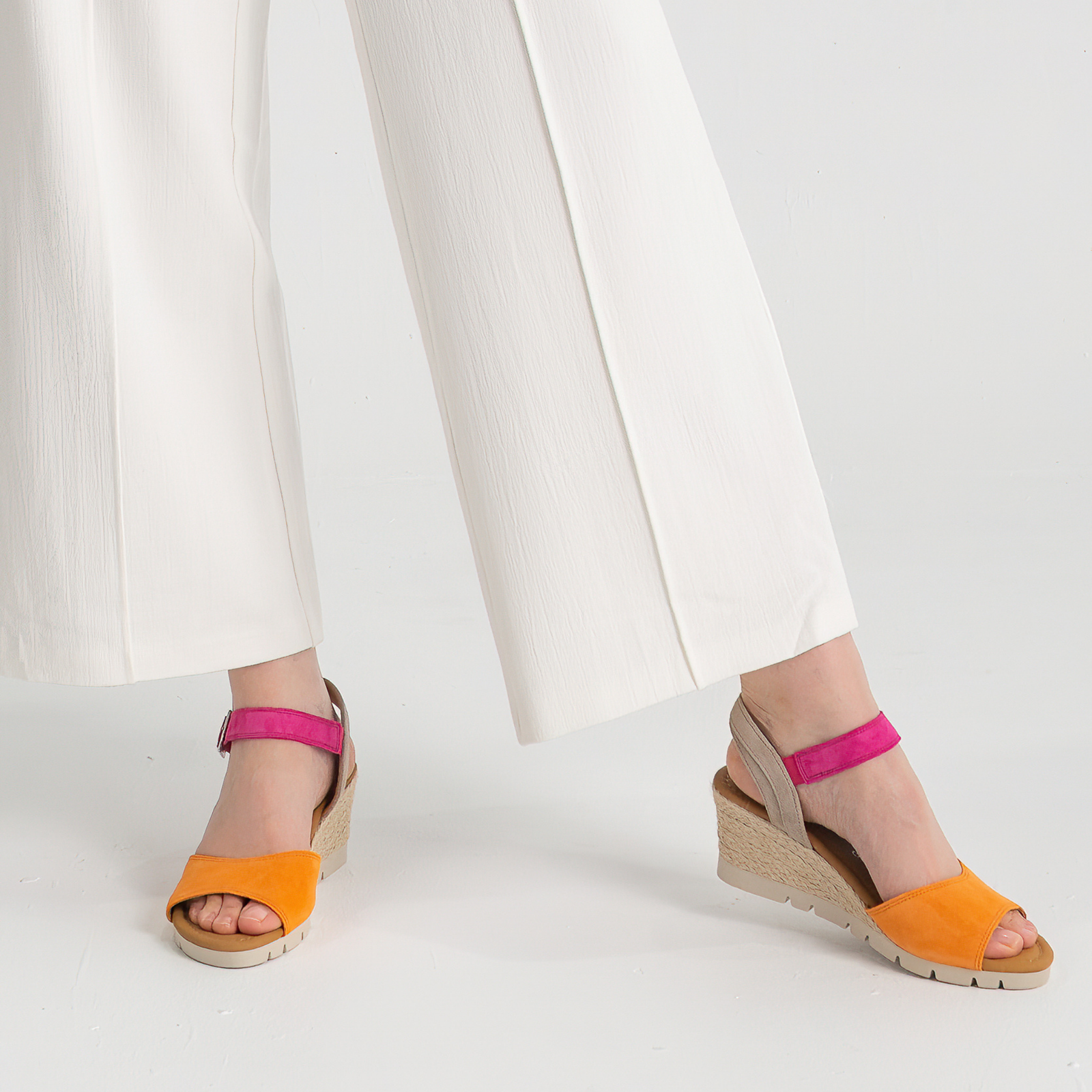 Winifred Mandarin/ Pink Leather Sandals