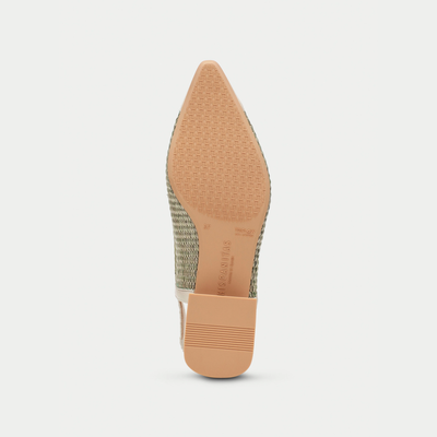 Rhv254046 Latte/ Eucalyptus Leather Flats