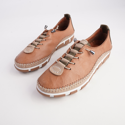 Chino Tan Leather Sneakers