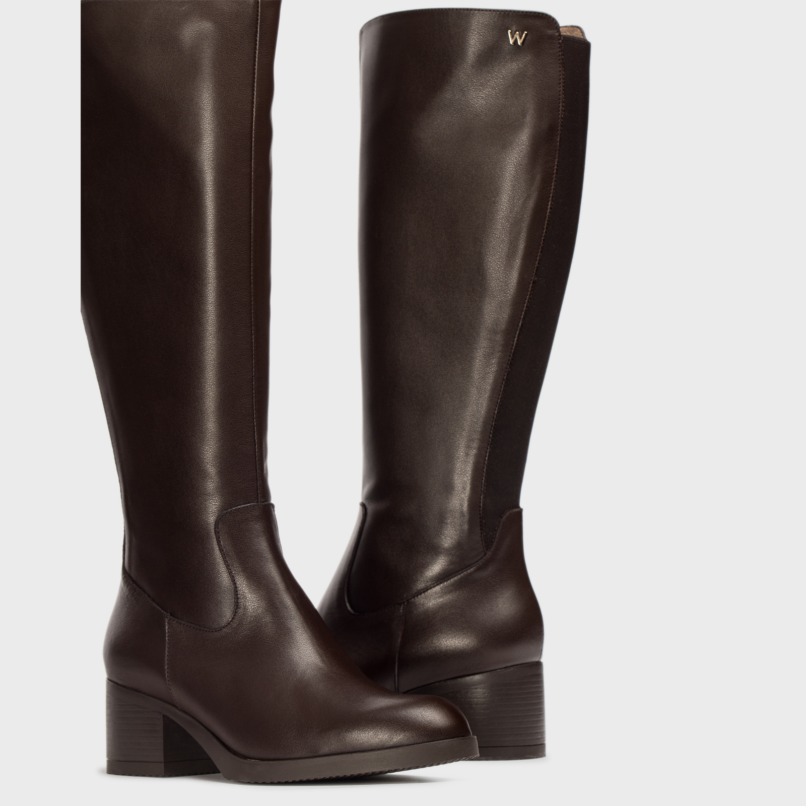 Zyra Testa Leather Knee High Boots
