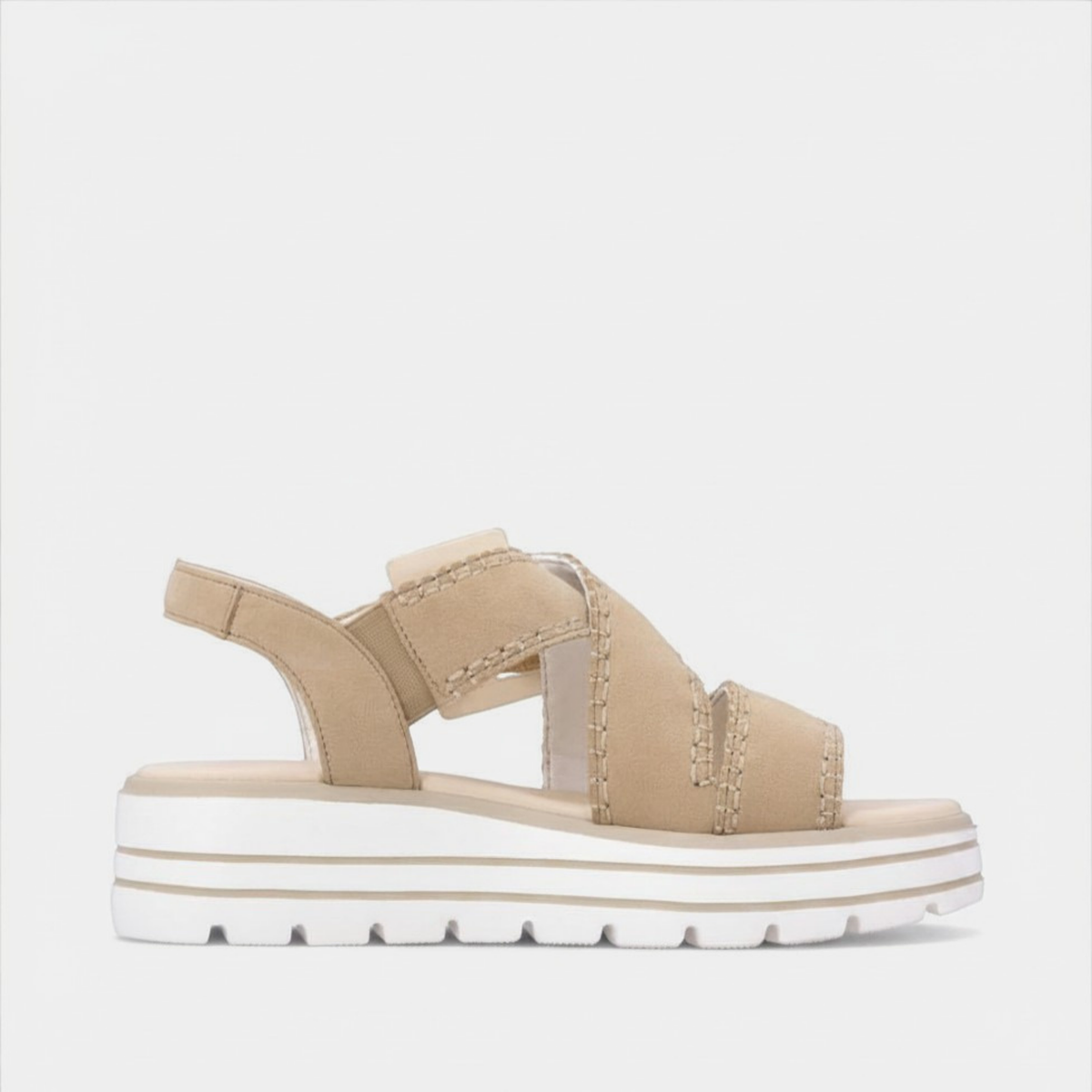 D3N51 Sepia Suede Wedge Sandals