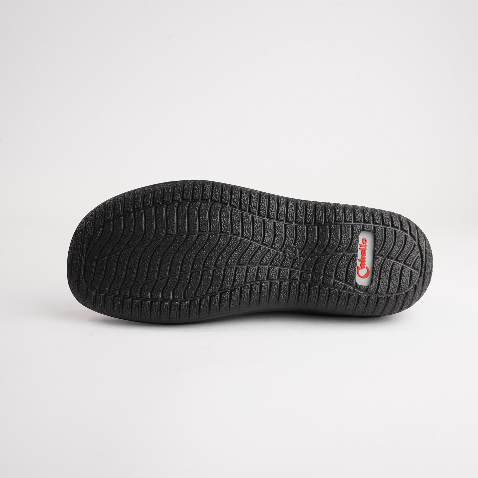 5849-27 Black Leather Flats