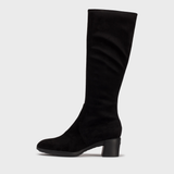 Orinno Negro Suede Knee High Boots