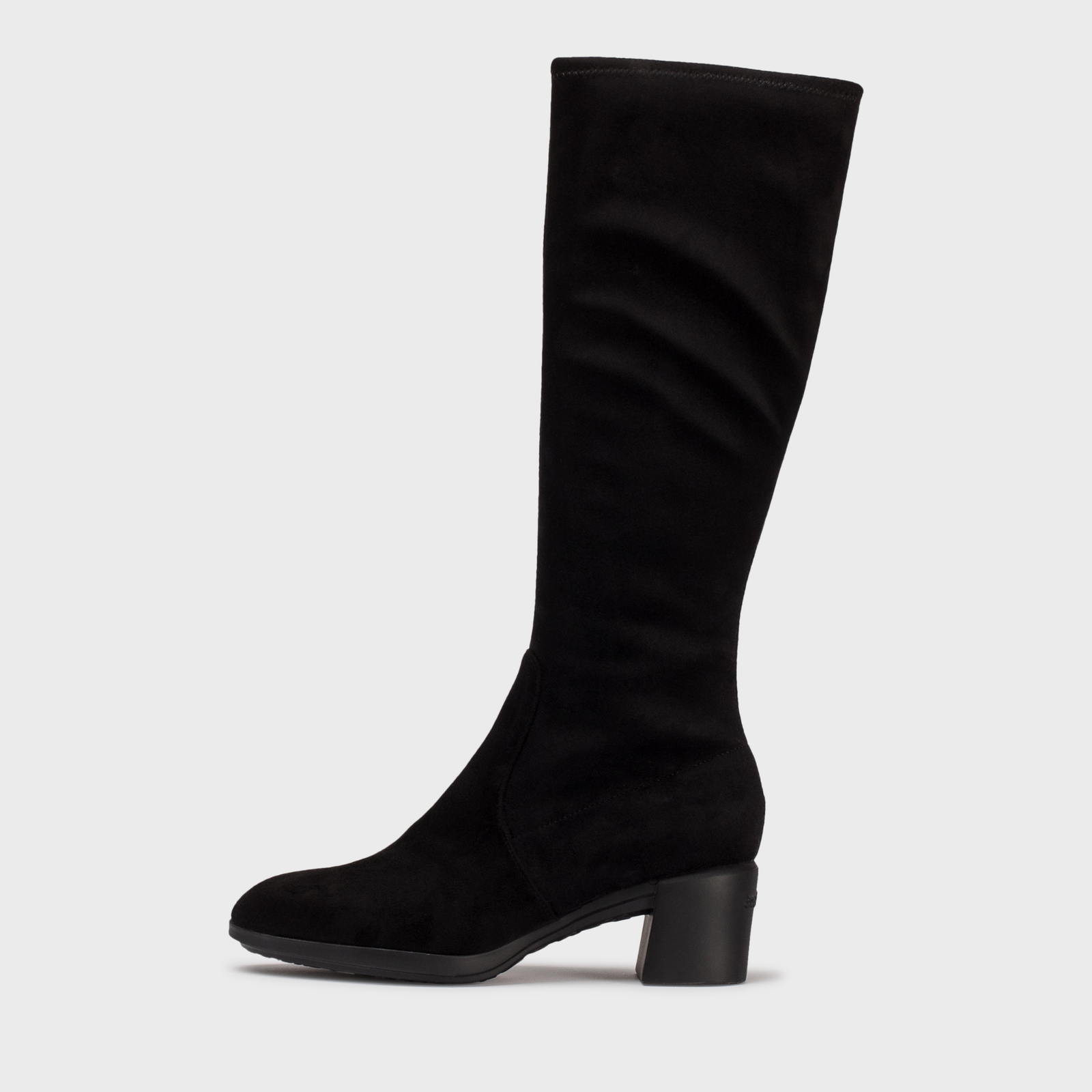 Orinno Negro Suede Knee High Boots