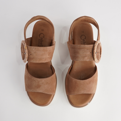 Aspen Tan Leather Sandals