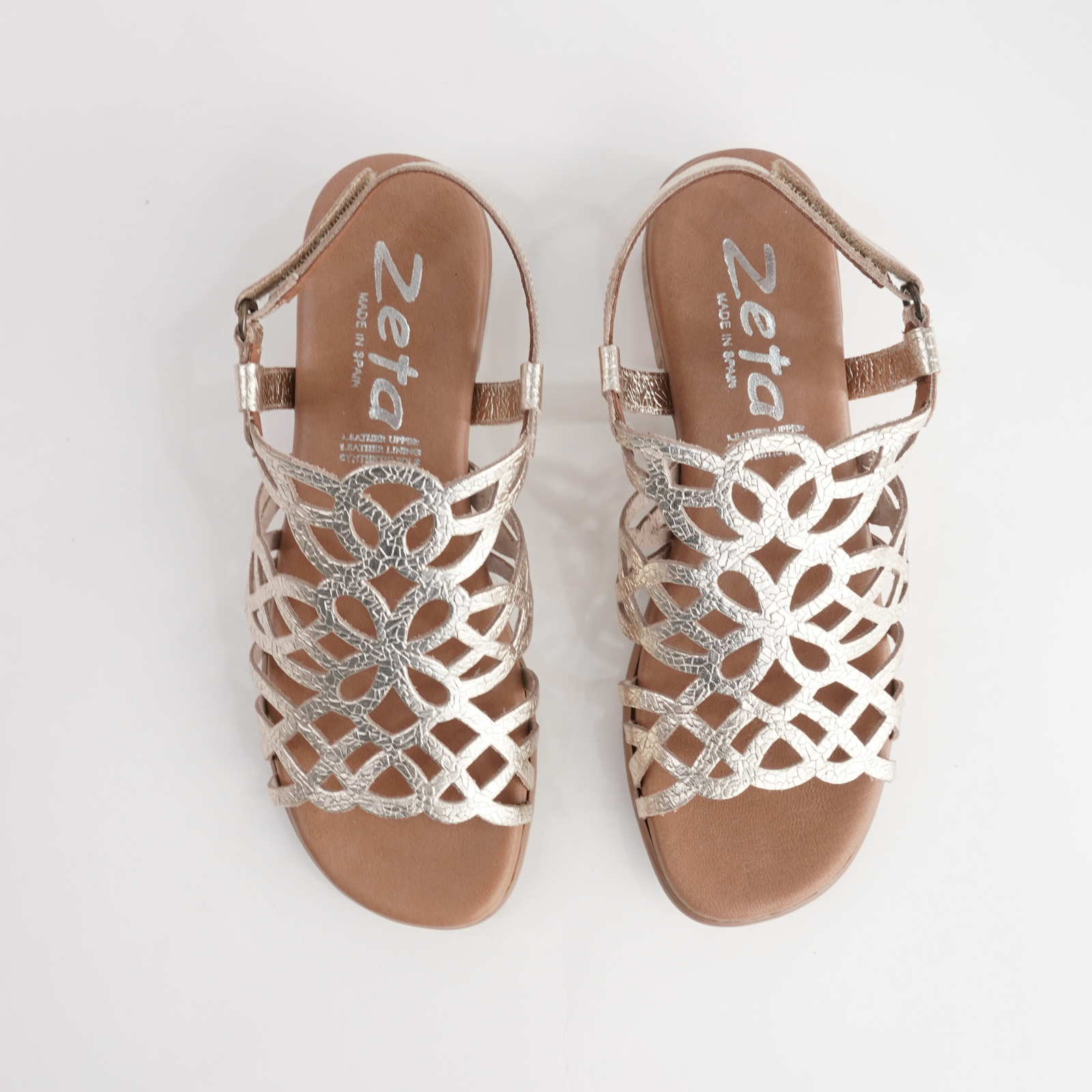 Hilite Champagne Leather Sandals