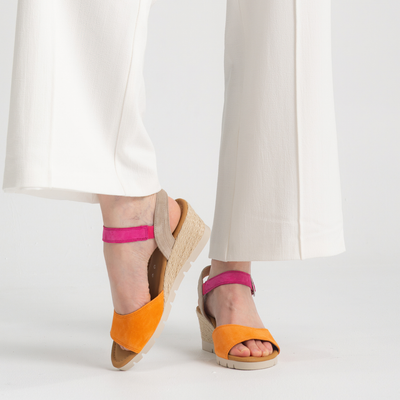 Winifred Mandarin/ Pink Leather Sandals