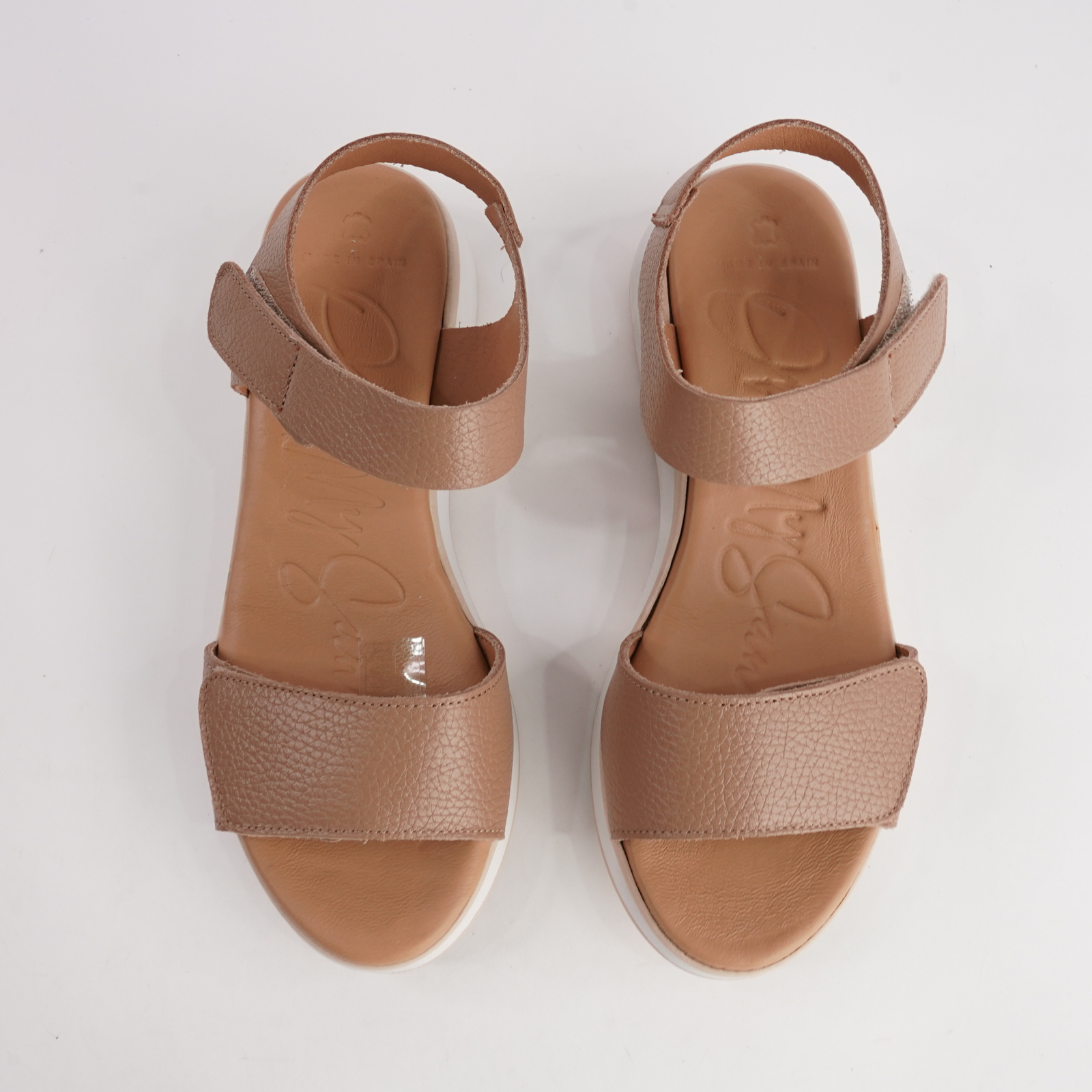 Sabo Taupe Leather Sandals